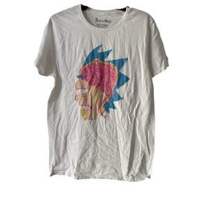 Rick & Morty Lootwear Exclusive Tee Shirt‎ Mens Size Medium White Graphic